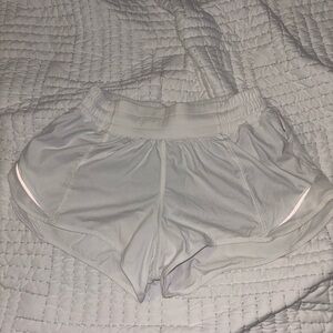 Lululemon Athletica White and Tan Shorts